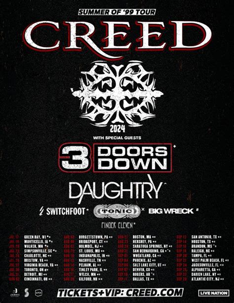 creed tour 2024 lineup